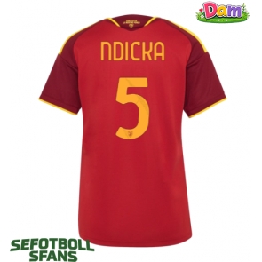 AS Roma Evan Ndicka #5 Hemmatröja Kvinnor 2026-27 Kortärmad